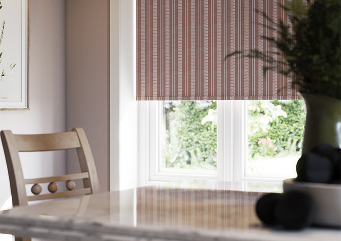 Form Striped, Evening Rose - Twist&Fit Roller Blind - Image 5